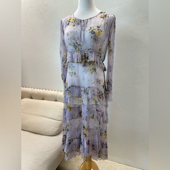 Sundance Natalie Flounce Dress S - Picture 2 of 11